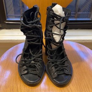 Ann Demeulmeester original lace up sandal boot that inspired many copies.